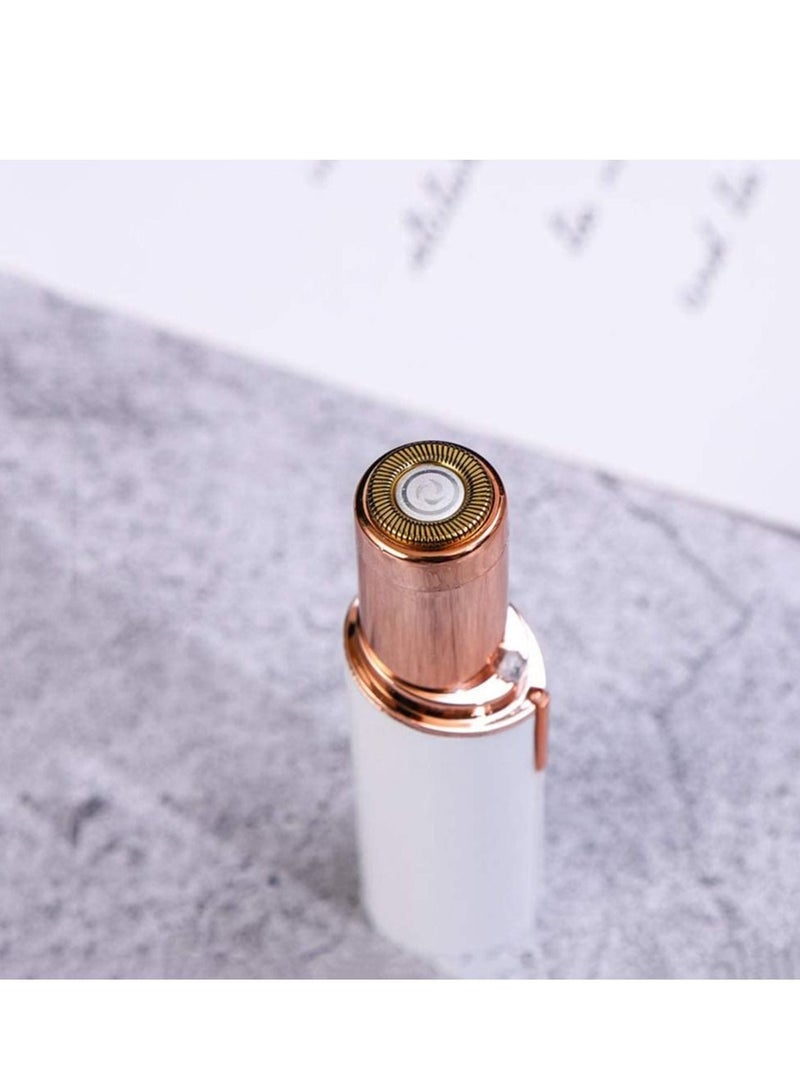 أداة إزالة شعر الوجه للسيدات، أداة تشذيب شعر الوجه المحمولة غير المؤلمة لإزالة شعر الوجه الخفيف والذقن والشفة العليا بشكل فعال وبدون عيوب (أبيض) - Image 3