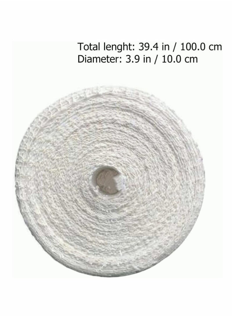 SYOSI - Meat Netting Roll Cotton Smoked Meat Poultry Ham Netting Roll Wrapping Net Meat Tying Roll for Meat Cooking, The Sausage Maker 4Pcs, 1m - Image 1