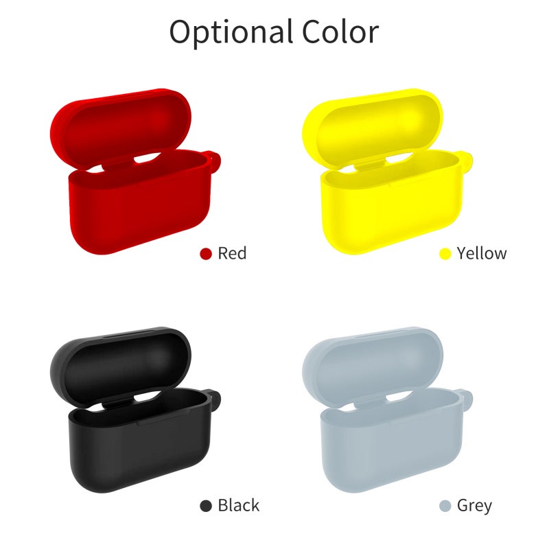 Silicone Headphone Cover Black High-Quality Soft Durable Material - 360° Anti-Dust Anti-Scratch Non-Fingerprint Earphone Protector Cover for M6 Wireless Earbuds Charging Case - Image 2