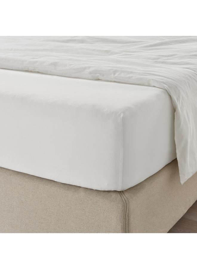 erorex Fitted Sheet White 140X200 Cm - Image 2