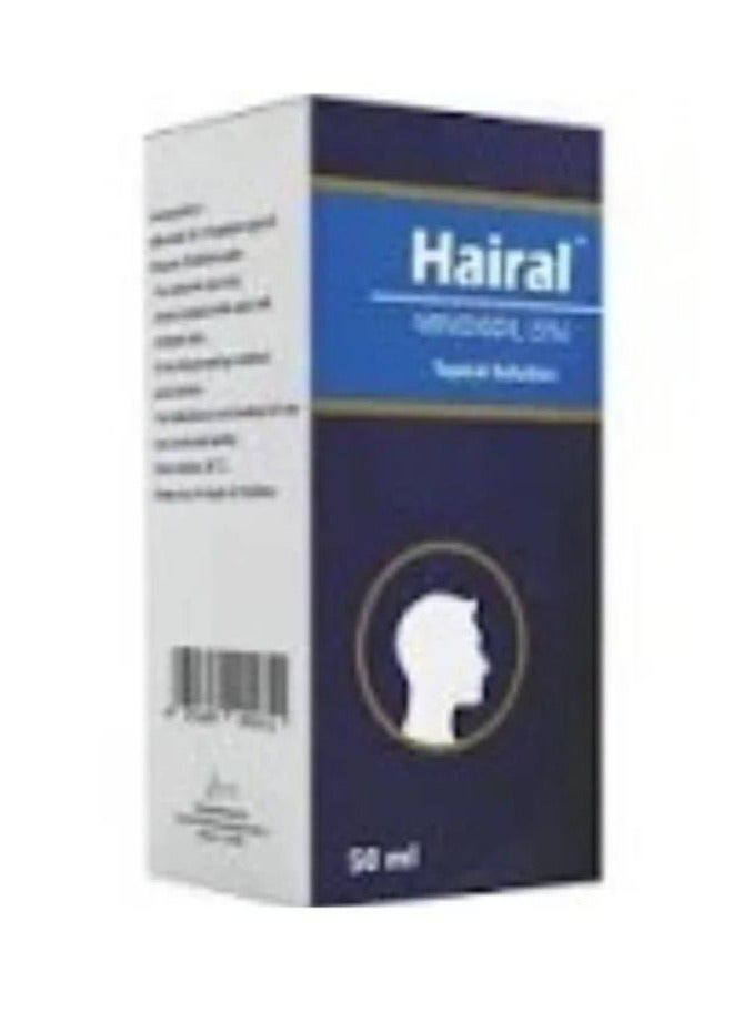 Hiral 5% Minoxidil Topical Solution for Hair Loss Treatment 50 ml