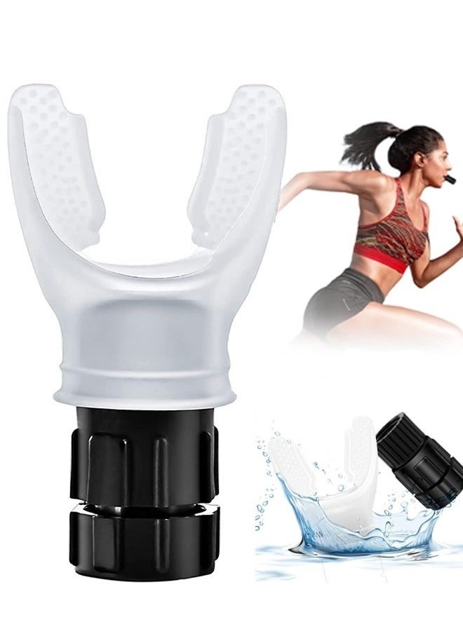 ZUKIMM - Breathing Exercise Device with Adjustable Resistance - Enhance Strength, Improve Endurance - For Increased Lung Capacity, Sleep & Physical Performance (White) - Image 1