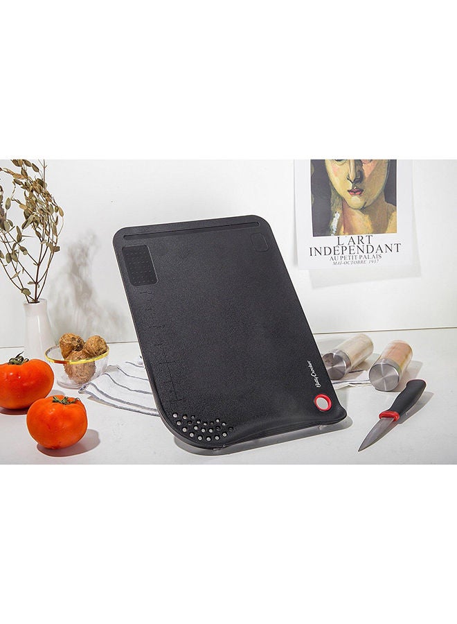 Plastic Multifunction Cutting Board Black