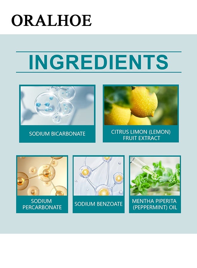 ORALHOE Retainer Cleaner Tablets - 12 Denture Cleaning Tablets & Aligner Cleaner - Removes Odors & Stains - For Aligners, Retainers, Dentures, Night Guards - Mint Flavor - Image 3