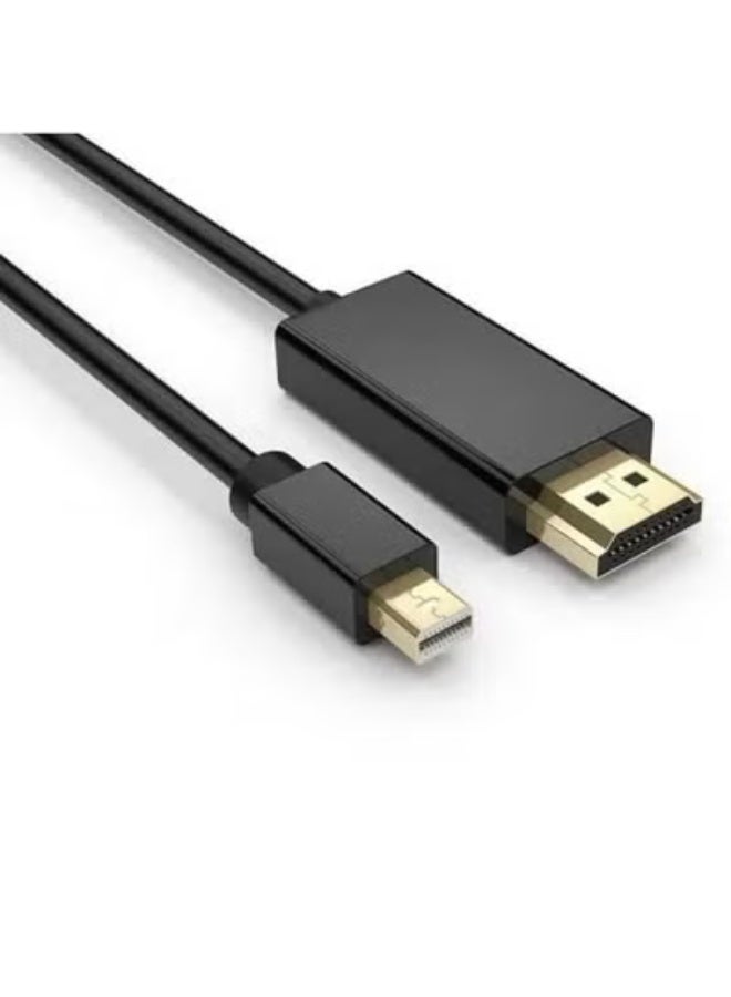 كابل محول من ميني ديسبلاي بورت إلى HDMI – بطول 3 متر – توصيل بجودة عالية للشاشات والبروجكتور وأجهزة اللاب توب - Image 2