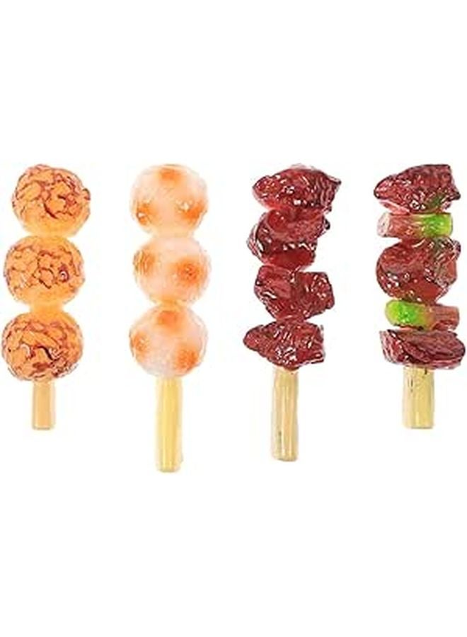Simulation Roast Beef Strings Artificial Food Toy 4Pcs Kids Play Kitchen Display - Image 1