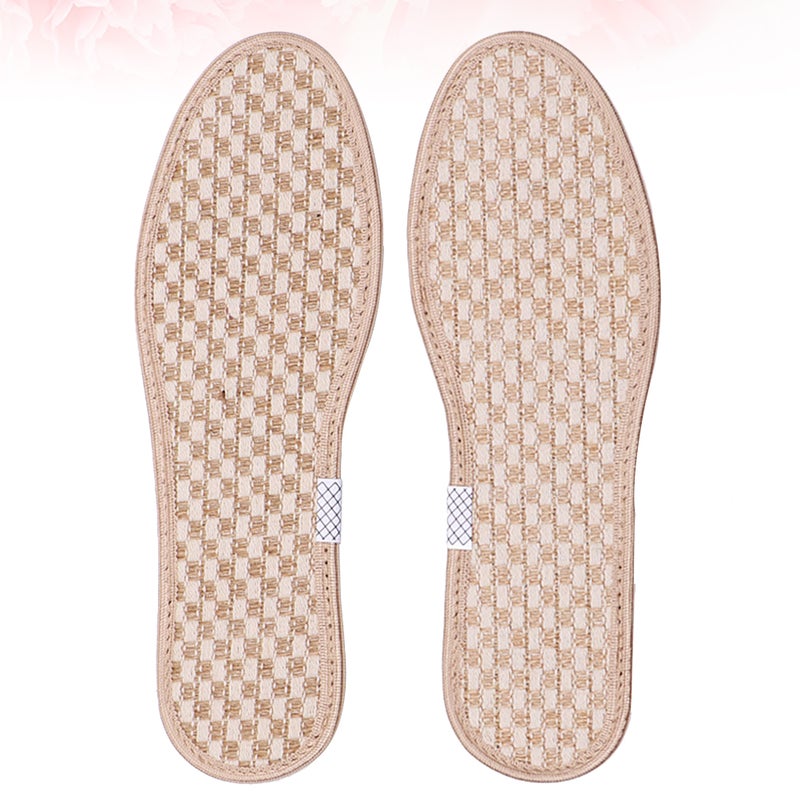 1 Pair of Linen Charcoal Insoles Breathable Sports Insoles for Women - Size 40 - Image 3