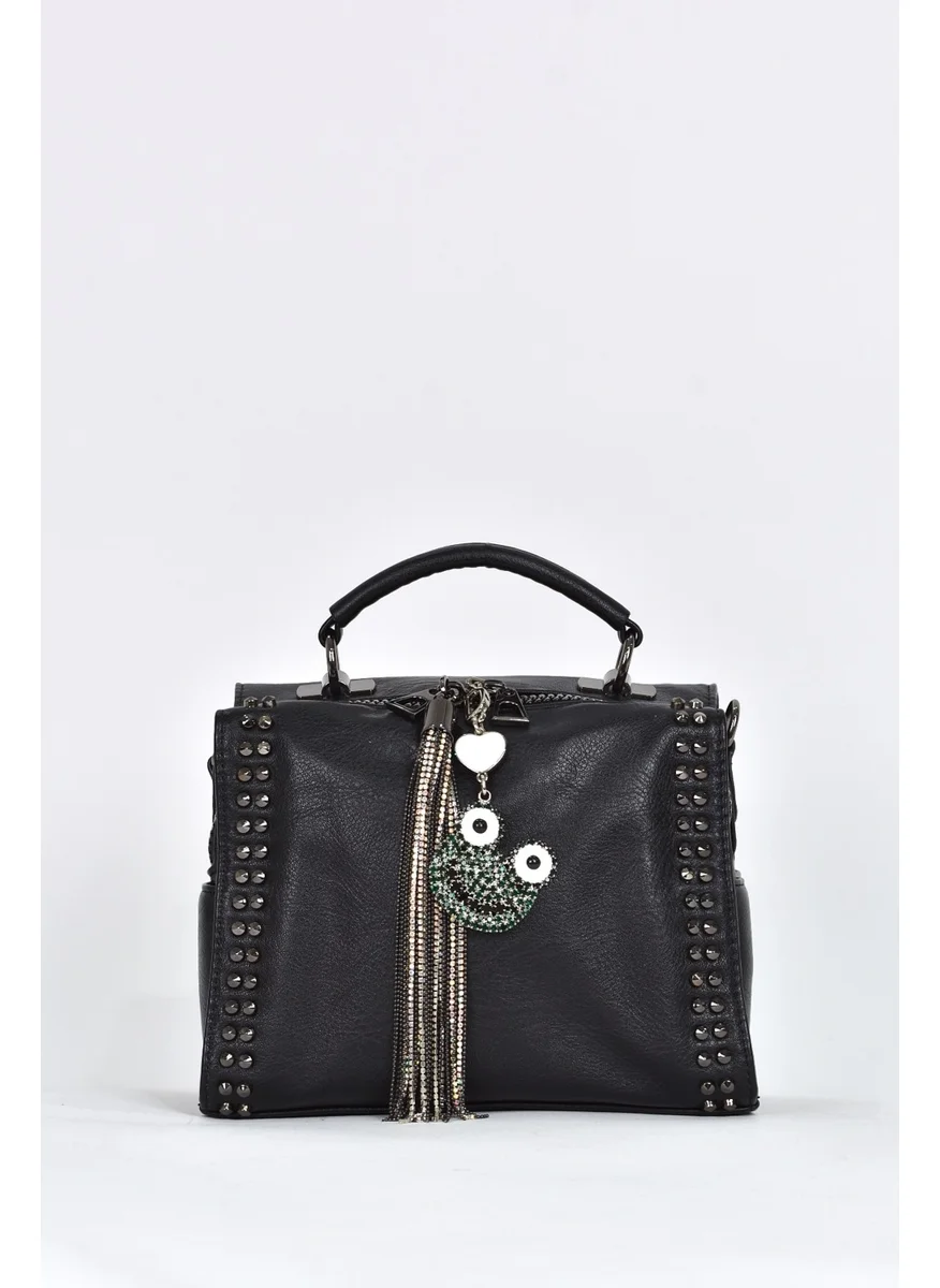 ايلاتي Women's Soft Leather Daily Shoulder Strap Hand Bag Black 17350