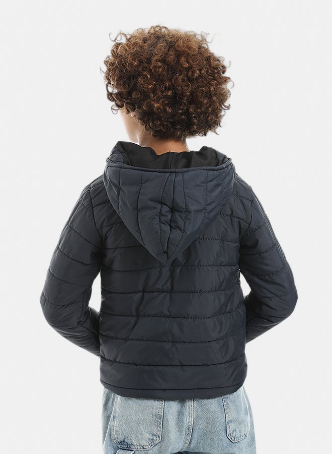 Andora Basic Pump Zipper Closure Navy Jacket_Navy - Image 3