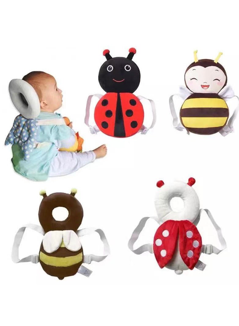 Baby Head Protection, Backpack Anti-Fall Headrest Pad Unicorn Bee Shape Protection Pillow Soft Infant Safety Walkers Protective Cute Adjustable Cap  - Image 2