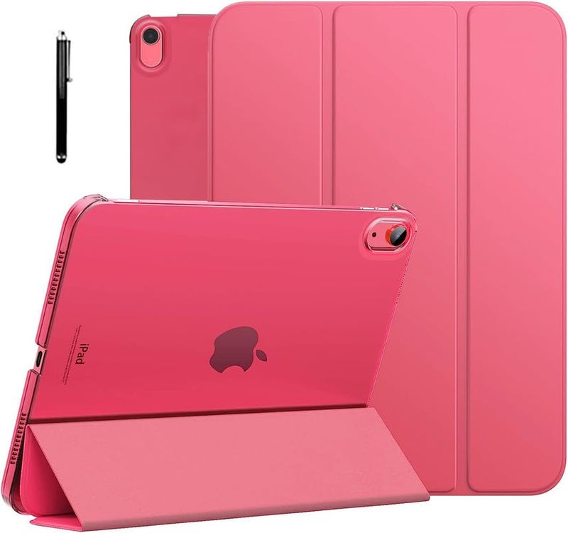 Robustrion Cover for iPad 11th (A16) / 10th Generation Cover Case (2022/2025), Trifold Flip Case Cover for iPad 11th Generation 11 inch / 10th Gen 10.9 inch [Auto Sleep Wake Suppport] - Hot Pink - Image 1