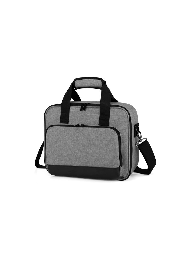 XICEN Projector Bag, Projector Travel Bag ,home AV cable accessory storage bag, crossbody and hand-held, multi-functional and portable (gray) - Image 3