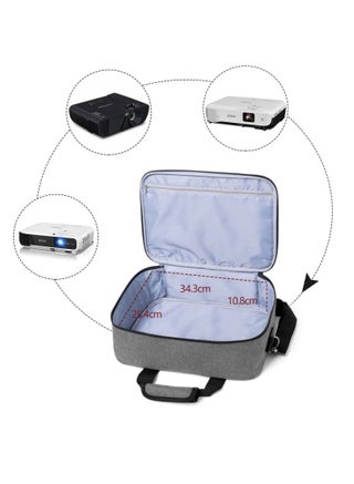 Projector Carrying Case,Projector storage Bag with Accessories Storage Pockets & Adjustable Shoulder Straps,Shockproof Projector Travel Bag,13.75 x 10.5 x 4.5 Inches - view 4