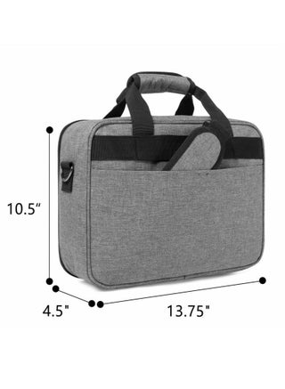 Projector Carrying Case,Projector storage Bag with Accessories Storage Pockets & Adjustable Shoulder Straps,Shockproof Projector Travel Bag,13.75 x 10.5 x 4.5 Inches - view 5