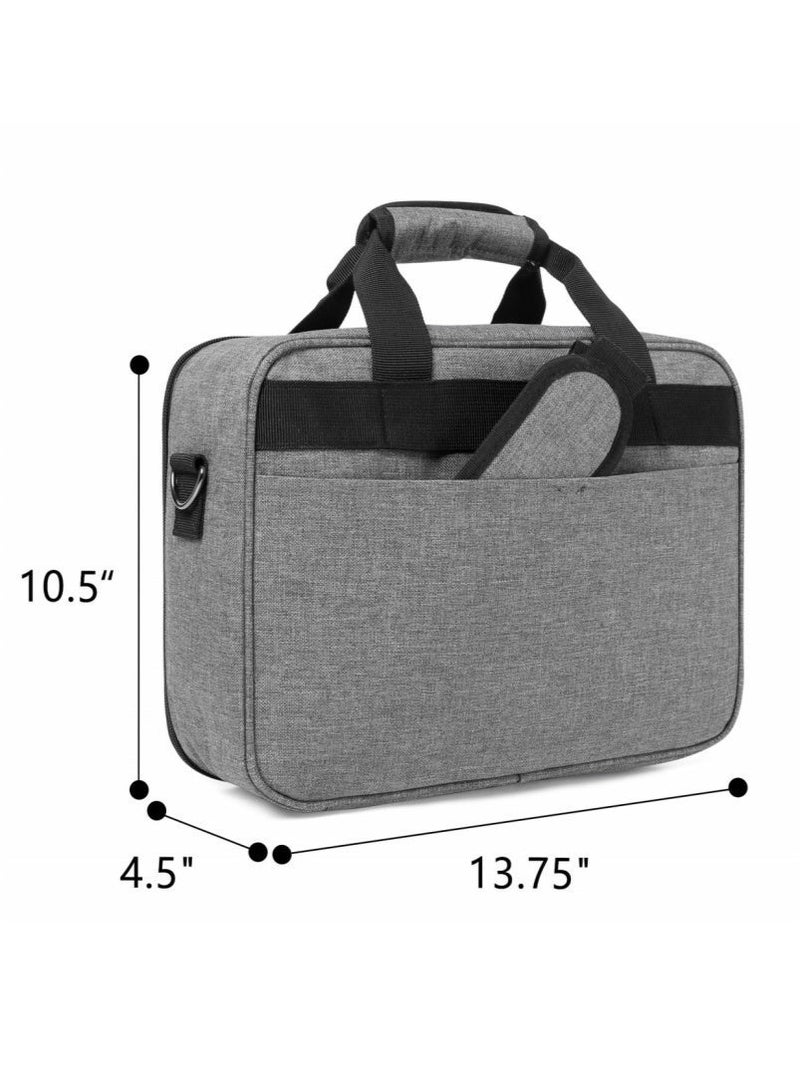 XICEN Projector Carrying Case,Projector storage Bag with Accessories Storage Pockets & Adjustable Shoulder Straps,Shockproof Projector Travel Bag,13.75 x 10.5 x 4.5 Inches - Image 5