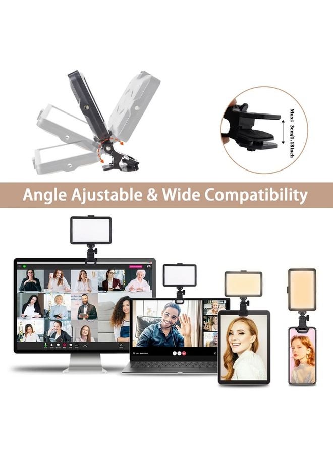 UEGOGO ضوء LED مربع 6 بوصة أسود قابل للتعتيم ثلاثي الألوان 4 مرشحات ألوان يعمل بالطاقة عبر USB - Image 3