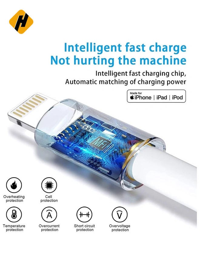 HuHa Apple iPhone/iPad Charging/Charger Cord Lightning to USB Cable[Apple MFi Certified] Compatible iPhone 11/ X/8/7/6s/6/plus/5s/5c/SE  - Image 2