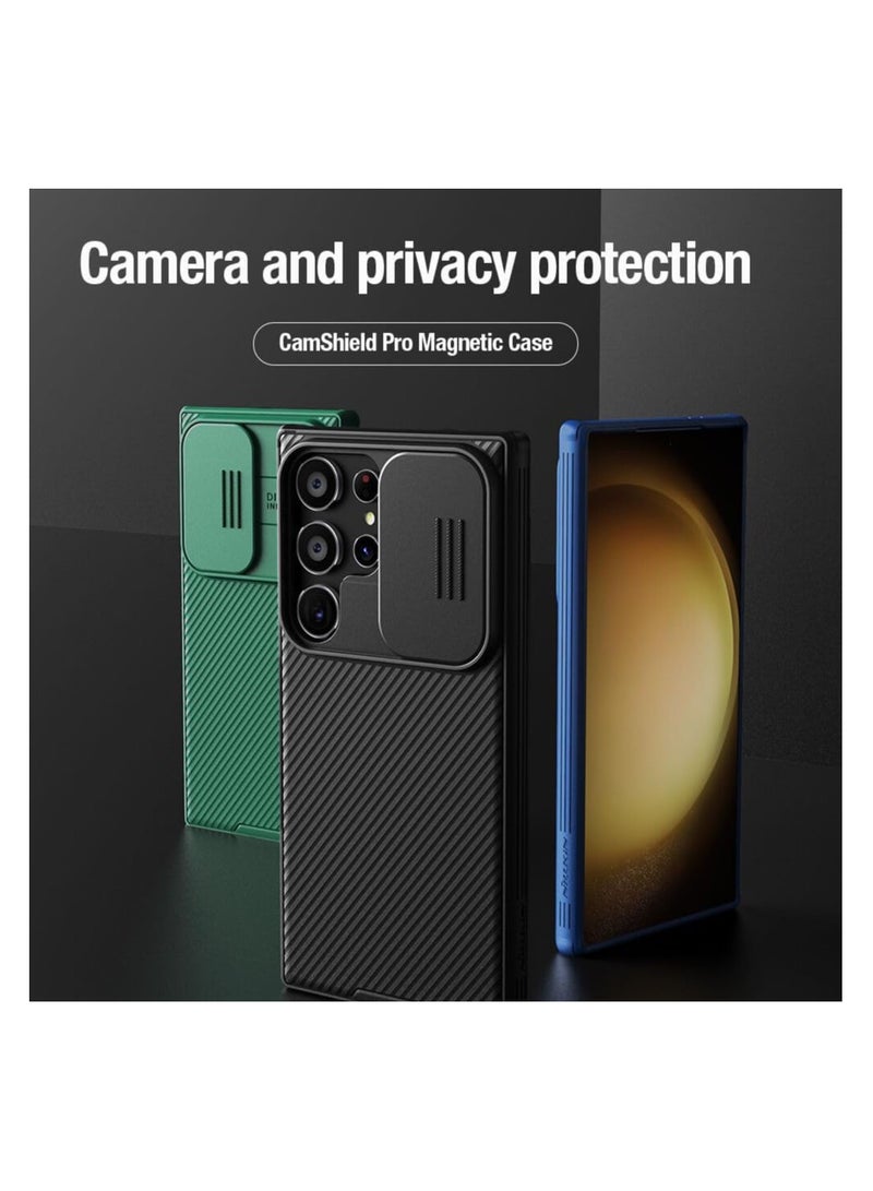 Nillkin Samsung Galaxy S24 Ultra Case Cover  Camshield Pro Case With Slide Camera Lens Protection PC Back  TPU Frame Bumper Protection (Black) - Image 3