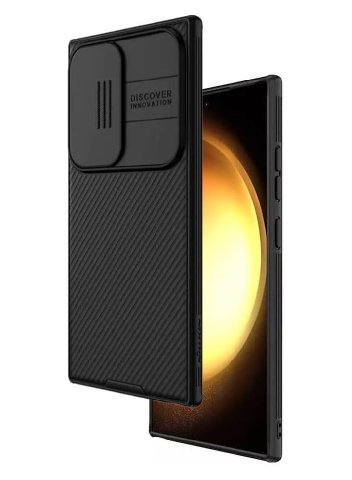 Nillkin Samsung Galaxy S24 Ultra Case Cover  Camshield Pro Case With Slide Camera Lens Protection PC Back  TPU Frame Bumper Protection (Black) - Image 1
