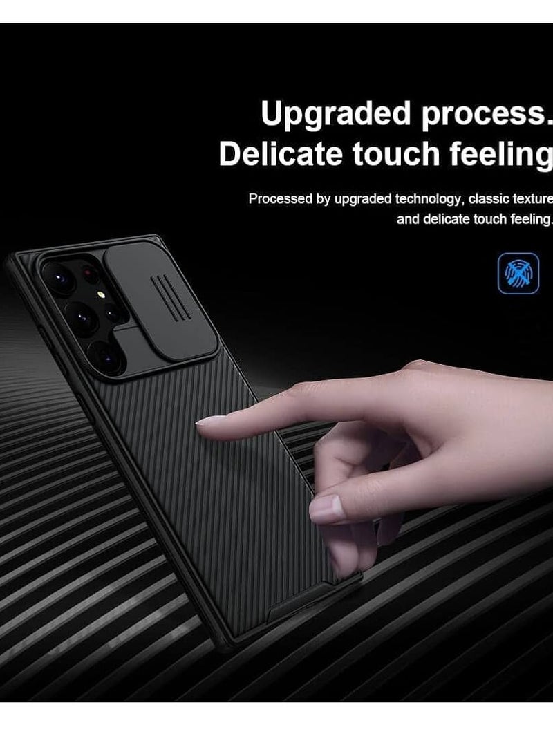 Nillkin Samsung Galaxy S24 Ultra Case Cover  Camshield Pro Case With Slide Camera Lens Protection PC Back  TPU Frame Bumper Protection (Black) - Image 5