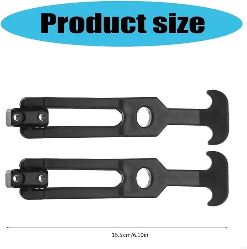 Black Rubber T Handle Flexible Draw Latches 4Pcs for Toolbox Cooler Cart Farm - Image 5