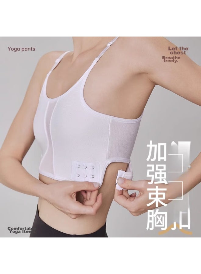 Bejirog Bejirog Bandeau Bra, Minimizes Large Breasts, Prevents Chafing, Enhances Back, Camisole, Chest Shaping, Slimming, Lightweight Summer Sports Bra For Women  - Image 2