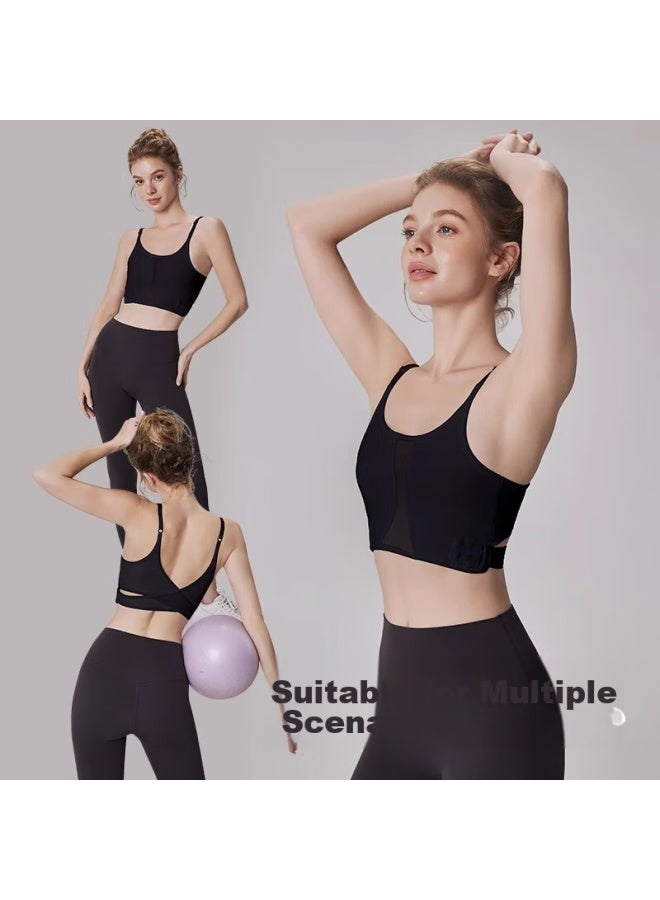 Bejirog Bejirog Bandeau Bra, Minimizes Large Breasts, Prevents Chafing, Enhances Back, Camisole, Chest Shaping, Slimming, Lightweight Summer Sports Bra For Women  - Image 4
