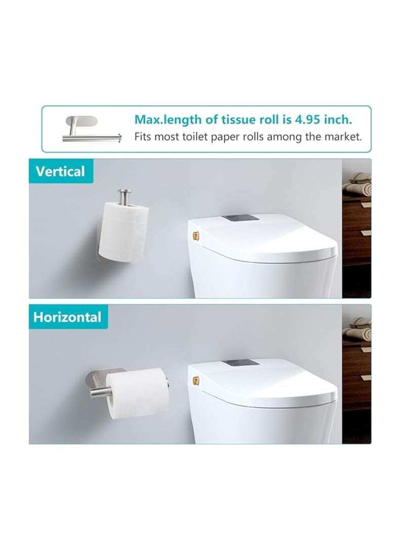 Generic Adhesive Toilet Paper Holder,Toilet Paper Holders Wall Mount,Bathroom Toilet Roll Holder,Stainless Steel for RV  - Image 3