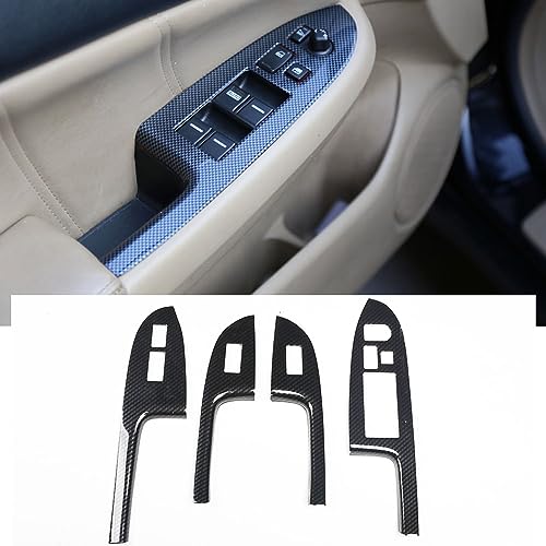 SZFKACCESS for 2003 2004 2005 2006 2007 Honda Accord Glossy Carbon Fiber Style ABS Door Window Lift Buttons Cover Trims - Image 3
