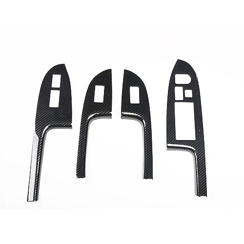 SZFKACCESS for 2003 2004 2005 2006 2007 Honda Accord Glossy Carbon Fiber Style ABS Door Window Lift Buttons Cover Trims - Image 1