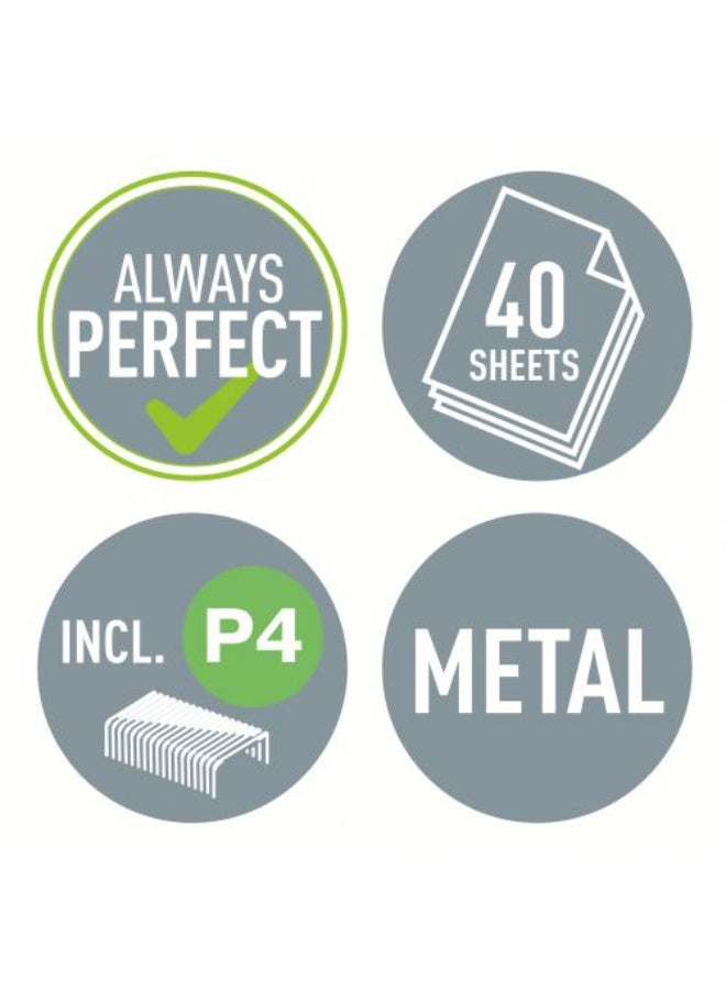 ليتز دباسة مكتبية يدوية سعة 25 ورقة لون أحمر - Image 5