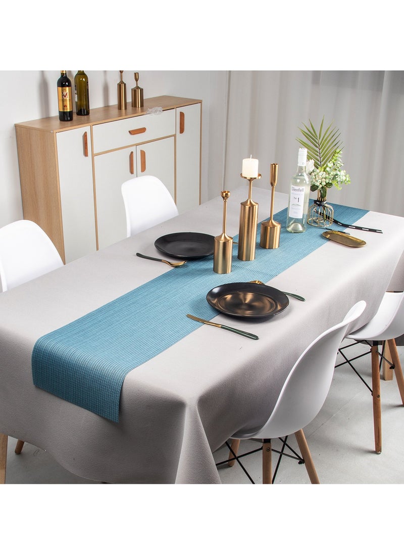 Mei Lifestyle Table Runner Mat With Heat And Stain Resistant Cloth for Dining Wedding Party Weekend Picnic etc. Table Runner Size (180×30CM)  - Image 1