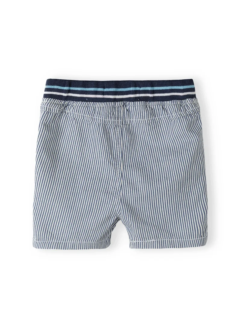 MINOTI Baby Boys T-Shirt and Shorts Set with Stripe Print Detail