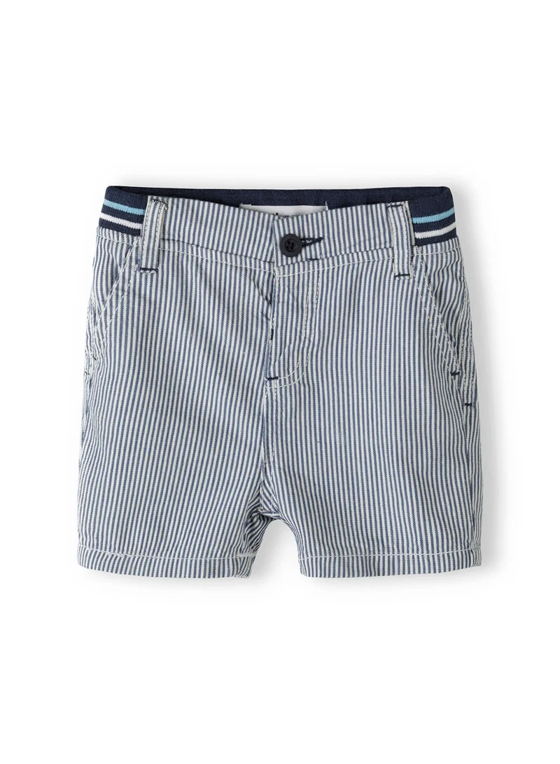 MINOTI Baby Boys T-Shirt and Shorts Set with Stripe Print Detail