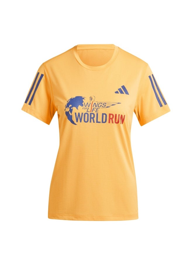 Adidas - Adidas Wfl Event Ss Tw Orange Running T-Shirts For Women Xs - Image 1