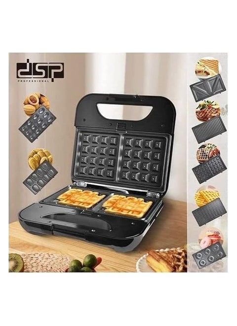 DSP Electric 7 in 1 Sandwich and Pie Maker with 7 Multi-Use Molds Sandwich Maker, Sandwich Maker kc1162