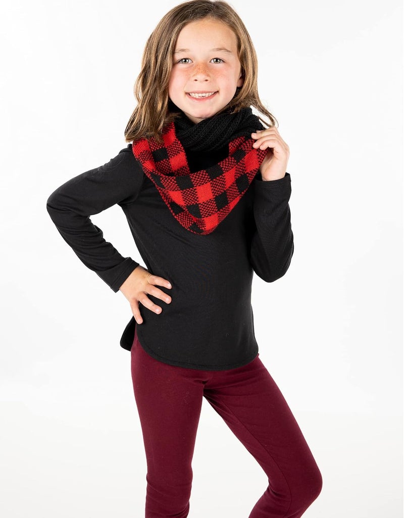 Funky Junque Kids Winter Scarf – Toddler Girl Neck Warmer, Baby Infinity Scarf, Warm Balaclava for Kids, Soft Girls Scarves - Image 3