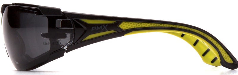 Pyramex Safety نظارات أمان بايرامكس إنديفور بلس إطار أسود/أخضر مع حشوة فوم عدسة رمادية H2MAX مضادة للضباب - Image 3