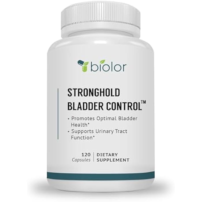 Biolor Stronghold Bladder Control for Men and Women -Supports Healthy Urinary Flow (Already Within Normal Ranges) - 120 Capsules - Image 1