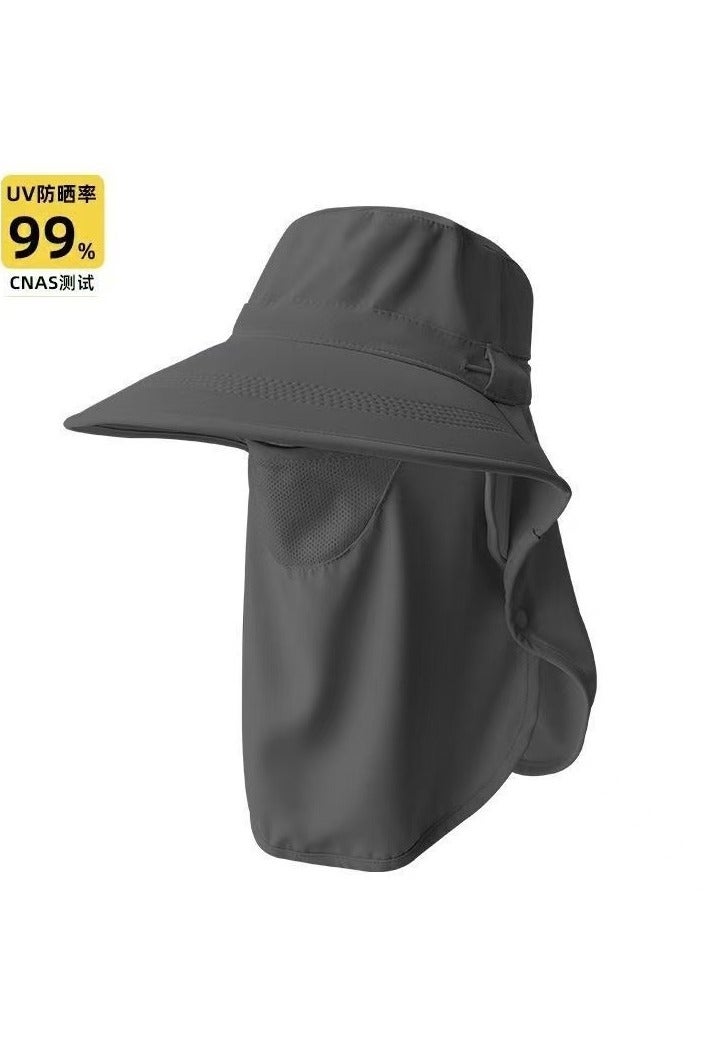 Fishing Hat for Men & Women, Outdoor UV Sun Protection Wide Brim Hat with Face Cover & Neck Flap