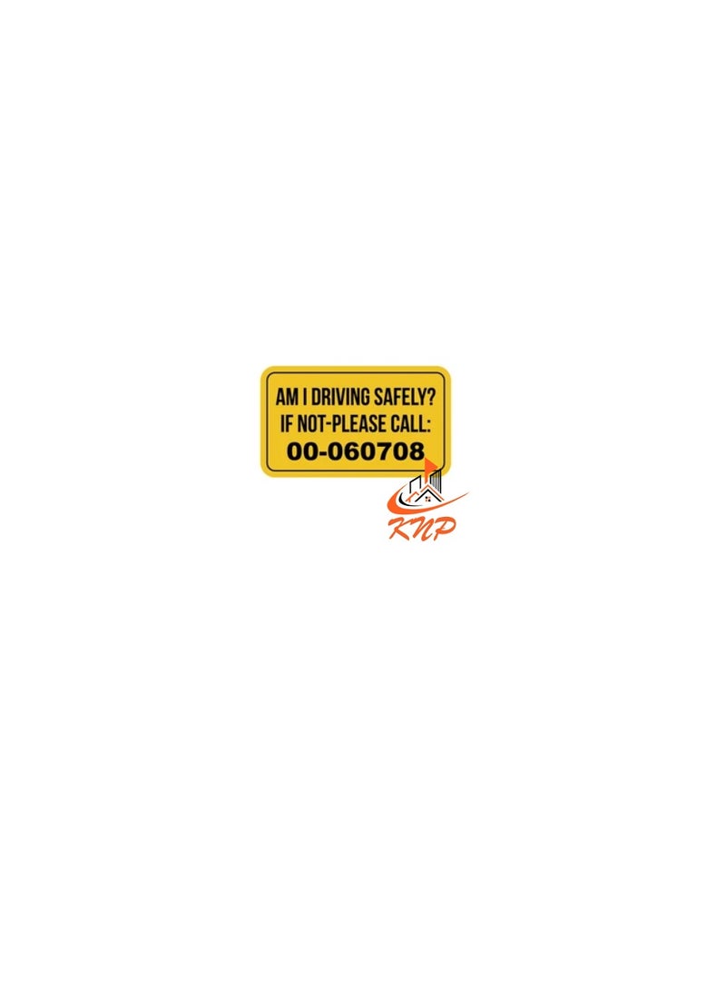 KNP Am I Driving Safely Vehicle Sticker With Numbers - Image 2