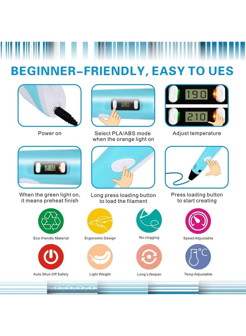 Sportify The Brand 3D Printing Pen Multicolour with LCD Display – Compatible with 1.75mm PLA/ABS Filament – USB Powered Drawing Pen for Kids & Adults – Safe, Creative Art Tool – Best Gift for Kids, DIY & Crafts - Image 5