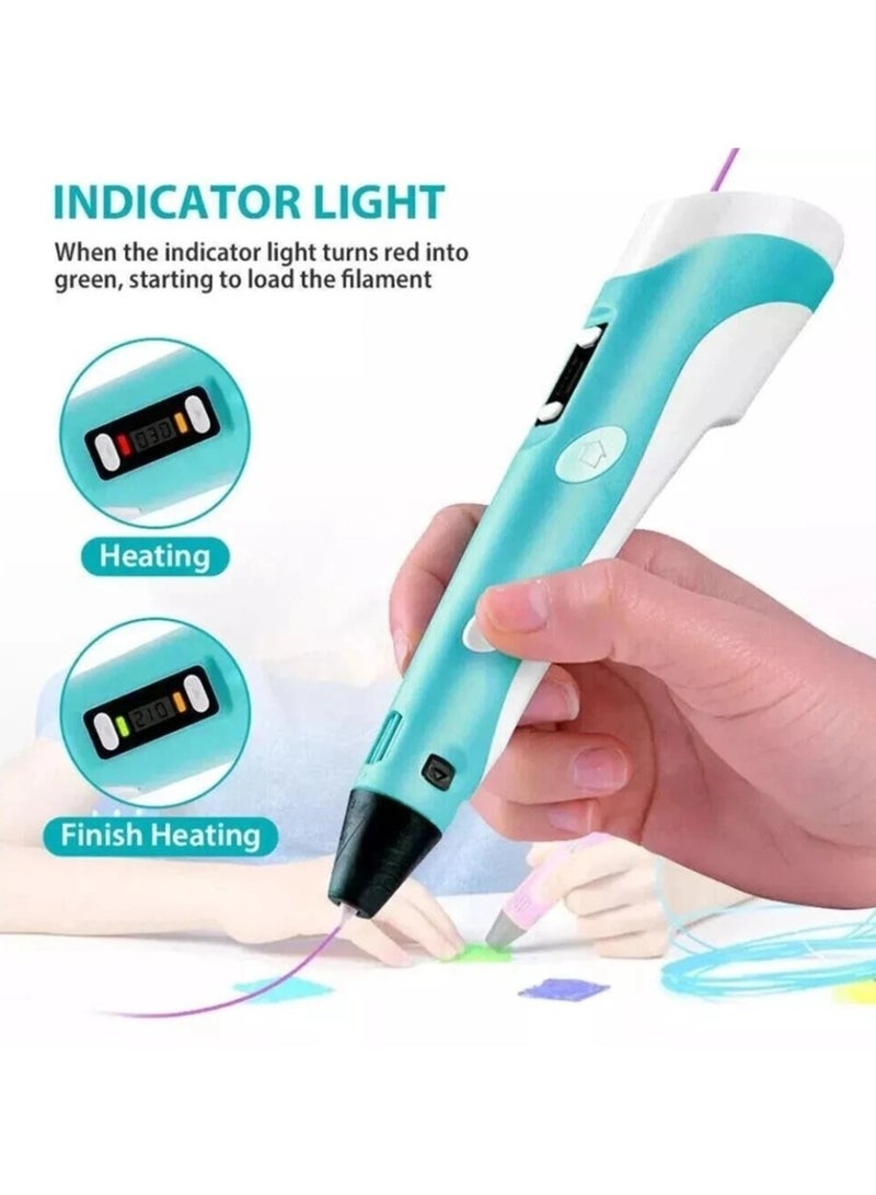 Sportify The Brand 3D Printing Pen Multicolour with LCD Display – Compatible with 1.75mm PLA/ABS Filament – USB Powered Drawing Pen for Kids & Adults – Safe, Creative Art Tool – Best Gift for Kids, DIY & Crafts - Image 3