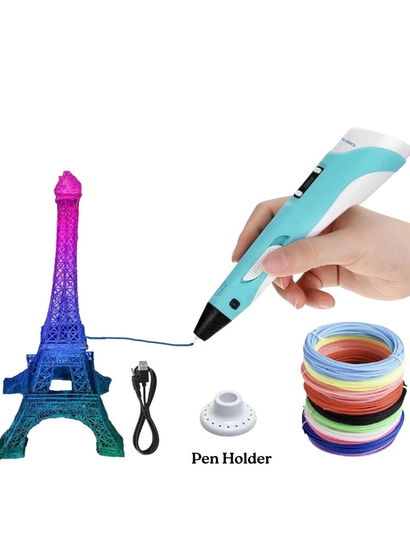 Sportify The Brand 3D Printing Pen Multicolour with LCD Display – Compatible with 1.75mm PLA/ABS Filament – USB Powered Drawing Pen for Kids & Adults – Safe, Creative Art Tool – Best Gift for Kids, DIY & Crafts - Image 1