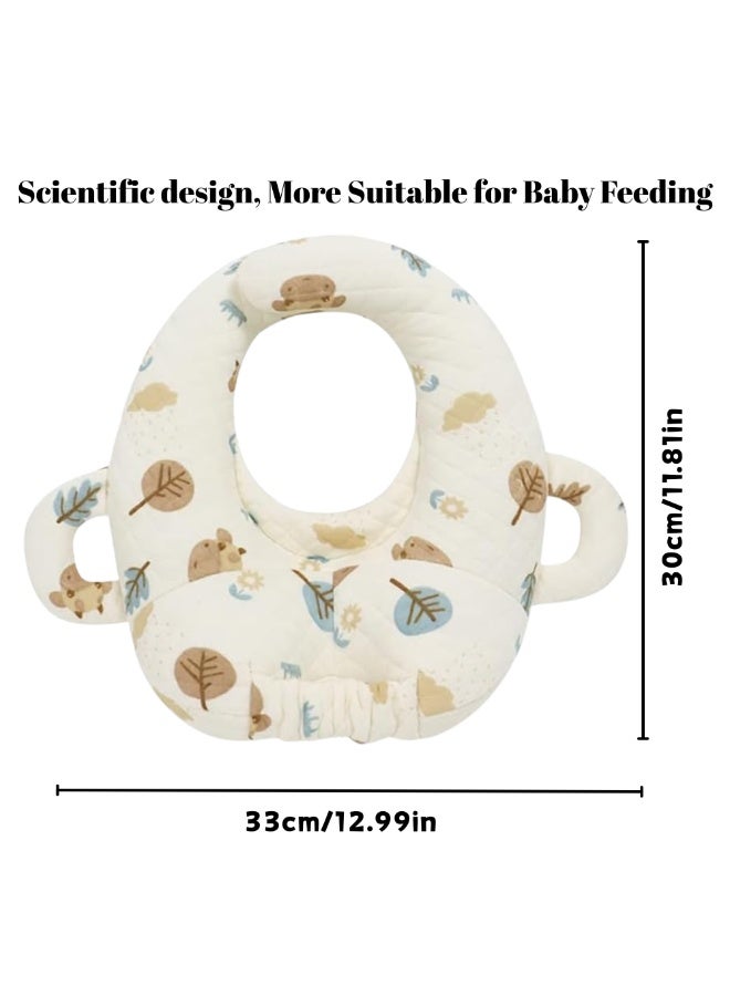 McDou Premium Baby Nursing Pillow - Cute Pattern Bottle Holder, Spill-Proof Nursing Pad, Portable Newborn Support - Enhances Feeding Experience and Baby Comfort - Image 4
