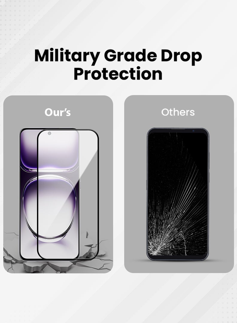 Case Up Screen Protector For Oppo Reno 12 Pro 6.7 Inch 9H Hardness Tempered Glass Film, Bubble Free Easy Installation, Full Coverage, Anti Scratch And Touch Sensitive - Image 4