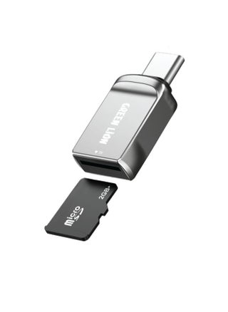 SD Card Reader USB C to Micro SD / Plug and Play/ MicroSD/SD/SDHC/SDXC/TF / Wide Compatibility / Compact and Sleek Design / High-Speed Memory Card Reader - Silver - pzsku/Z377EED72656012C5E465Z/45/_/1738657145/e9f2a08e-56cf-47b2-b028-77900b7fb31a
