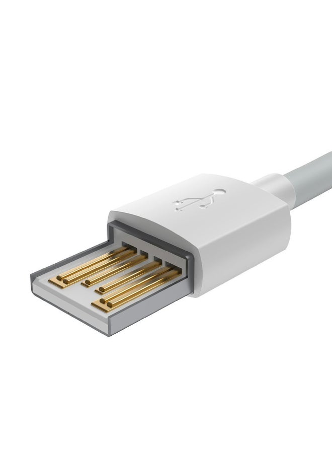 Baseus Lightning Cable 2 Pack of 1.5m for iPhone USB Cable, USB A to Lightning Cord Compatible with iPhone 14/13/12/11/10/XS/X /8/7 /6 iPad and More - White - Image 4