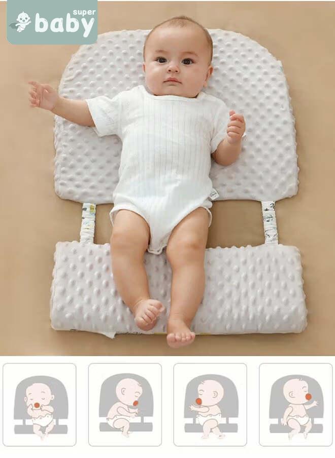 SuperBaby Infant Nursing Pillows, Baby Crib Wedge Pillow, Infant Sleeping Wedge Pillow Anti Vomit Milk Pillows 15-Degree Incline for Better Night's Sleep, Prevent Sliding  - Image 4