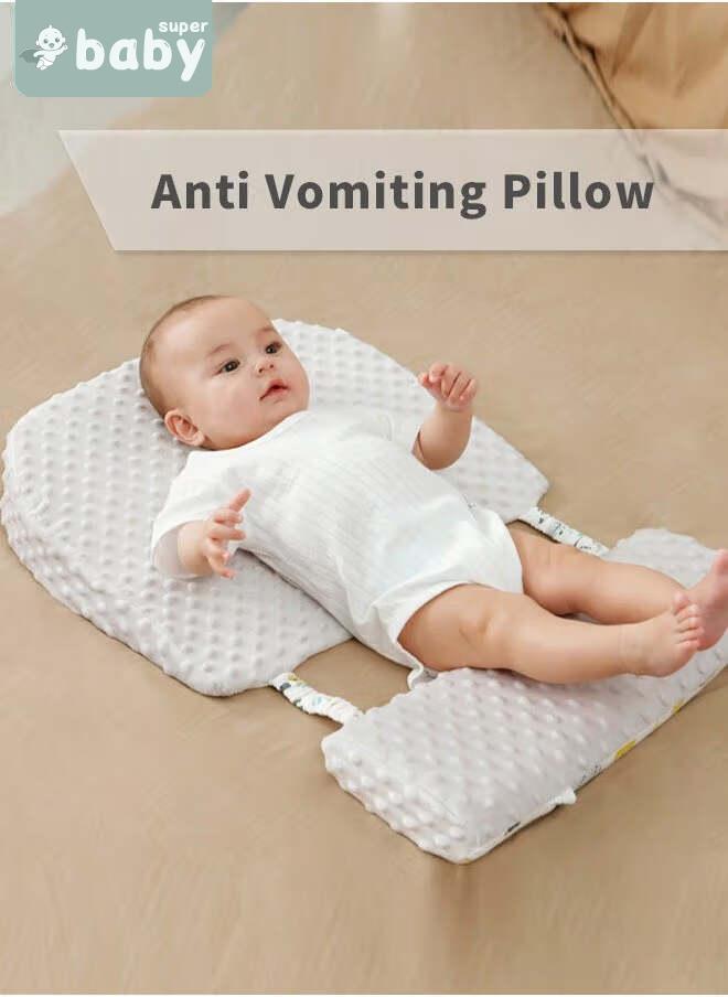 SuperBaby Infant Nursing Pillows, Baby Crib Wedge Pillow, Infant Sleeping Wedge Pillow Anti Vomit Milk Pillows 15-Degree Incline for Better Night's Sleep, Prevent Sliding  - Image 3